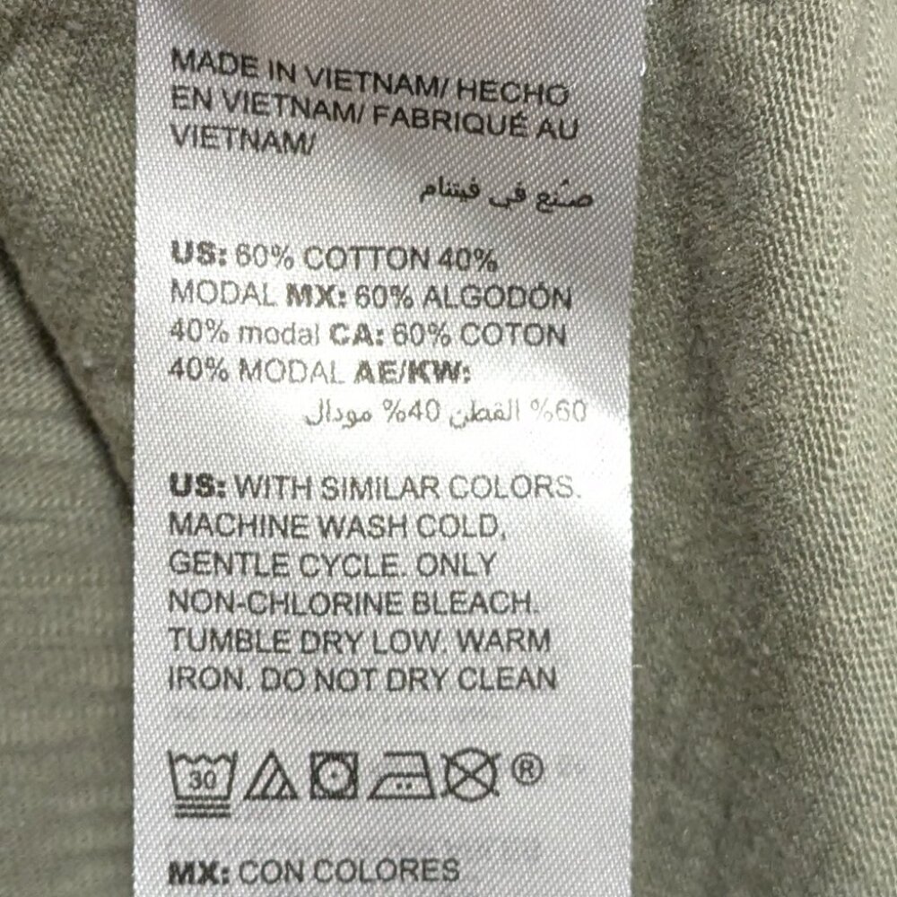 Chico's Sage Green Ultimate Roll-tab Long SleeveTee - Picture 5 of 5